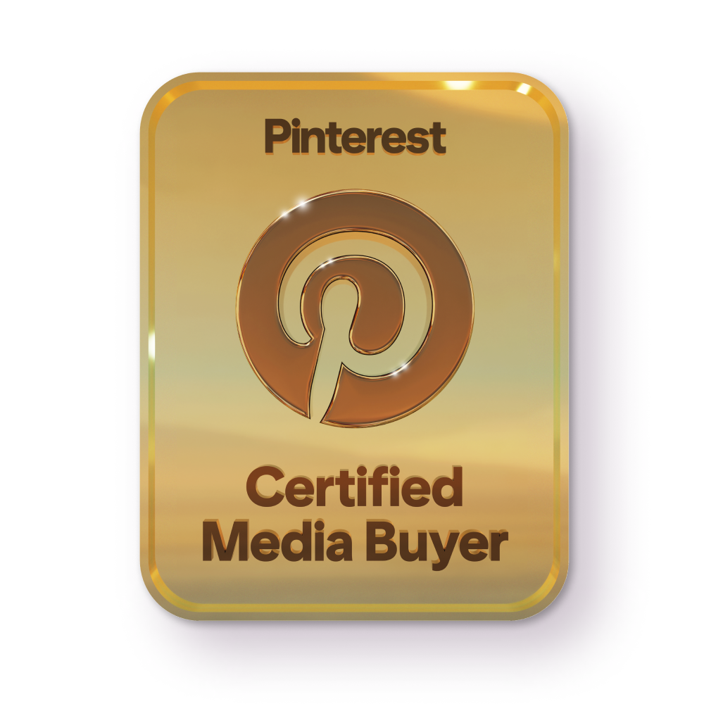 Pinterest Certified Media Buyer badge