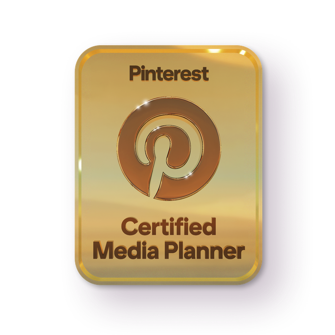 Pinterest Certified Media Planner badge