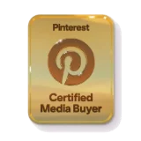 Pinterest Certified Media Buyer badge