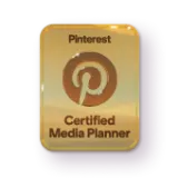 Pinterest Certified Media Planner badge