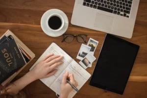Pinterest ideas feed on a laptop screen